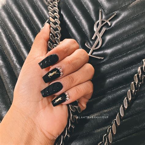 ysl acrylic nails|YSL nail polish.